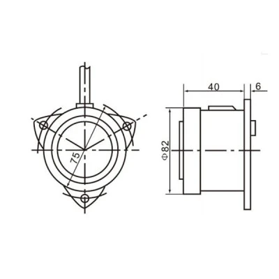 Βομβητής απλός Φ70 ΖΑ-10 24VAC NANZHOU