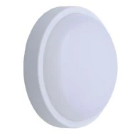 Led φωτιστικό τοίχου στρόγγυλο ισχύος 12W 220-240V 3000K θερμό φως στεγανό IP54 σε λευκό χρώμα
