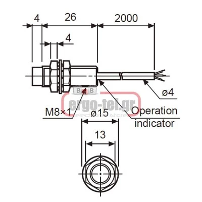 Επαγωγικός διακόπτης Φ8 30mm PRT08–2DC μεταλλικός στεγανός IP67 12-24VDC με εμβέλεια 2mm Επαγωγικός διακόπτης Φ8 30mm PRT08–2DC μεταλλικός στεγανός IP67 12-24VDC με εμβέλεια 2mm