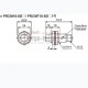 Επαγωγικός διακόπτης σύνδεσης Φ18 με CONNECTOR M12 12-24VDC εμβέλεια 8mm PNP - NO PRCM18-8DP