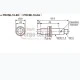 Επαγωγικός διακόπτης σύνδεσης Φ18 με CONNECTOR M12 12-24VDC εμβέλεια 8mm PNP - NC PRCML18-8DP2