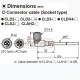 Καλώδιο PVC CONNECTOR τύπου SOCKET 5m με γωνιακό CONNECTOR CLD3-5