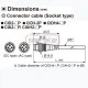 Καλώδιο PVC CONNECTOR τύπου PLUG 2m με ευθύγραμμο CONNECTOR CID3-2P