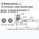 Καλώδιo PVC connector τύπου PLUG 2m με γωνιακό CONNECTOR CLD3-2P