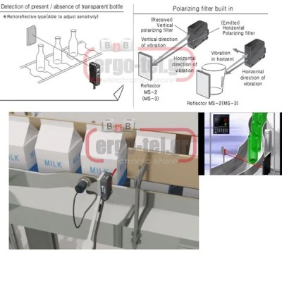 Φωτοκύτταρο με ανταυγαστήρα 24VDC απόσταση ανίχνευσης 5m AUTONICS BEN5M-MDT