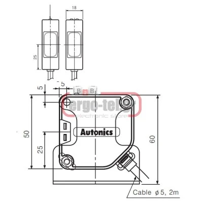 Φωτοκύτταρο με πομπό δέκτη 240V AC/DC απόσταση ανίχνευσης 10m AUTONICS BEN10M-TFR Φωτοκύτταρο με πομπό δέκτη 240V AC/DC απόσταση ανίχνευσης 10m AUTONICS BEN10M-TFR
