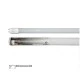 Λάμπα led τύπου φθορίου T8 γυάλινη 120cm 18W 230V 4000K ενδιάμεσο φως 210° με τροφοδοσία στο 1 άκρο