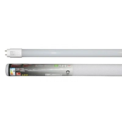 Λάμπα led τύπου φθορίου T8 γυάλινη 120cm 18W 230V 4000K ενδιάμεσο φως 210° με τροφοδοσία στο 1 άκρο