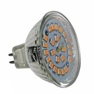 Λάμπα led SMD MR16 GU5.3 γυάλινη 5W 12VAC/DC ντιμαριζόμενη 3000k θερμό λευκό φως 500lm