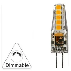 Λάμπα led G4 σιλικόνης 2.5W 12VAC/DC ντιμαριζόμενη δέσμης 360° 4000K ενδιάμεσο φως 220 lumen