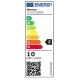 Λάμπα Led GU10 Ø50mm 10W 230V θερμό φως 3000k 1000lm δέσμης 38° ντιμαριζόμενη Λάμπα Led GU10 Ø50mm 10W 230V θερμό φως 3000k 1000lm δέσμης 38° ντιμαριζόμενη