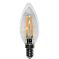 Διακοσμητική λάμπα led cog κεράκι διάφανη E14 6W 230V 5800k ψυχρό λευκό φως ευρείας δέσμης 360°