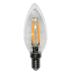 Διακοσμητική λάμπα led cog κεράκι διάφανη E14 6W 230V 5800k ψυχρό λευκό φως ευρείας δέσμης 360°