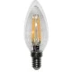 Λάμπα led cog κεράκι διάφανο Ε14 6W 230V 2800k θερμό λευκό φως 660lm ευρείας δέσμης 360°