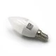 Λάμπα led κεράκι Ε14 3W 230V 6200k ψυχρό λευκό φως 300 lumen σώμα από αλουμίνιο με πλαστικό