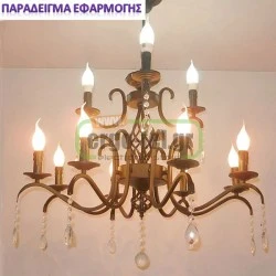 Λάμπα led C37 Ε14 κερί με μύτη ισχύος 6W 230V 6200k ψυχρό λευκό με ματ κάλυμμα Economy