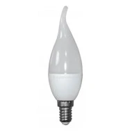 Λάμπα led C37 Ε14 κερί με μύτη ισχύος 6W 230V 6200k ψυχρό λευκό με ματ κάλυμμα Economy