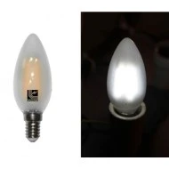 Λάμπα led filament κεράκι ματ COG Ε14 ισχύος 6W 230V 4000k ενδιάμεσο φως 700lm δέσμης 360°
