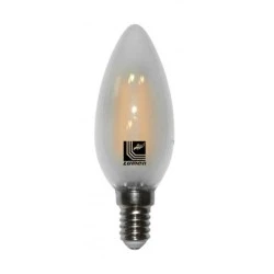 Λάμπα led filament κεράκι ματ COG Ε14 ισχύος 6W 230V 4000k ενδιάμεσο φως 700lm δέσμης 360°