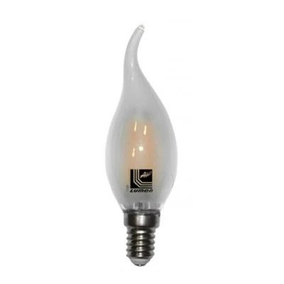 Λάμπα led filament κερί με μύτη Ε14 COG 6W 230V 4000k ενδιάμεσο φως 700lm δέσμης 360° με ματ κάλυμμα