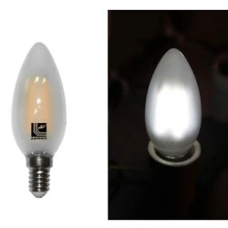 Διακοσμητική λάμπα led COG κεράκι ματ Ε14 ισχύος 6W 230V 5800k ψυχρό λευκό φως 720lm