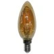 Διακοσμητική λάμπα led cog κεράκι μελί E14 6W 230V ντιμαριζόμενη 2200k θερμό λευκό φως 600lm