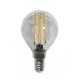 Λάμπα led filament σφαιρική Ε14 COG 6W 230V 4000k ενδιάμεσο φως διάφανο κάλυμμα δέσμης 360° 720lm