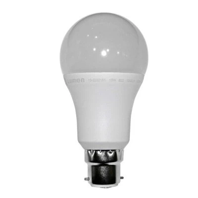 Λάμπα led A65 B22 αχλάδι 15W 230V 3000k θερμό λευκό φως δέσμης 240° 1500lm με πλαστική επικάλυψη