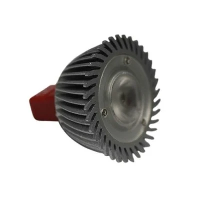 Λάμπα led ισχύος MR16 3W 12V AC/DC 6000Κ ψυχρό φως ντιμαριζόμενη δέσμης 10° αλουμινίου ασημί Λάμπα led ισχύος MR16 3W 12V AC/DC 6000Κ ψυχρό φως ντιμαριζόμενη δέσμης 10° αλουμινίου ασημί