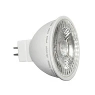 Λάμπα led MR16 λευκο 5W 12VAC/DC 4000k ενδιάμεσο λευκό φως δέσμης 30° 480 lumen Ø50mm