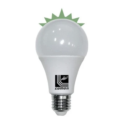 Λάμπα led αχλάδι E27 ισχύος 12W 230V 3000k θερμό φως 220° με φωτοκύτταρο μέρας-νύχτας