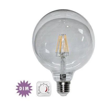 Λάμπα led Globe COG E27 Ø125mm ισχύος 12W 230V ντιμαριζόμενη 2800k θερμό λευκό φως 1560lm