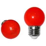 Λάμπα led SMD σφαιρική Ø45mm Ε27 ισχύος 2W 230V κόκκινο φως δέσμης 330° και κόκκινο κάλυμμα