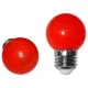 Λάμπα led SMD σφαιρική Ø45mm Ε27 ισχύος 2W 230V κόκκινο φως δέσμης 330° και κόκκινο κάλυμμα Λάμπα led SMD σφαιρική Ø45mm Ε27 ισχύος 2W 230V κόκκινο φως δέσμης 330° και κόκκινο κάλυμμα