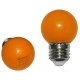 Λάμπα led SMD σφαιρική Ε27 Ø45mm 2W 230V πορτοκαλί (Amber) φως δέσμης 330° και πορτοκαλί κάλυμμα