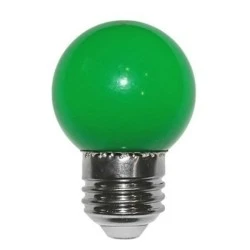 Λάμπα led SMD σφαιρική Ε27 Ø45mm 2W 230V πράσινο φως δέσμης 330° και πράσινο κάλυμμα