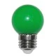 Λάμπα led SMD σφαιρική Ε27 Ø45mm 2W 230V πράσινο φως δέσμης 330° και πράσινο κάλυμμα