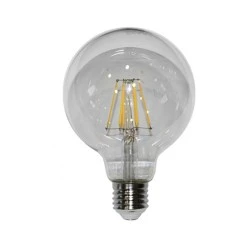 Λάμπα led Globe COG Φ95 Ε27 ισχύος 10W 230V διάφανη ντιμαριζόμενη 2800k θερμό λευκό φως 1200lm