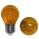 Λάμπα led G45 σφαιρική Ø45mm E27 ισχύος 2W 230V πορτοκαλί χρώμα ευρείας δέσμης 330°