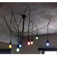 Λάμπα led G45 σφαιρική Ø45mm Ε27 2W 230V πράσινο χρώμα ευρείας δέσμης 330°