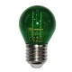 Λάμπα led G45 σφαιρική Ø45mm Ε27 2W 230V πράσινο χρώμα ευρείας δέσμης 330° Λάμπα led G45 σφαιρική Ø45mm Ε27 2W 230V πράσινο χρώμα ευρείας δέσμης 330°