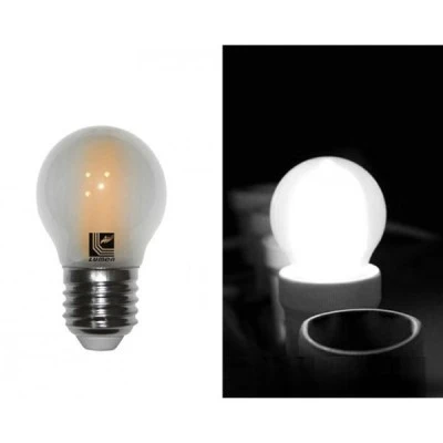 Λάμπα led filament Ε27 σφαιρική COG ισχύος 4W 230V 4000k ενδιάμεσο φως δέσμης 360° 460lm ματ κάλυμμα