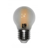 Διακοσμητική λάμπα led Ε27 6W 230V ντιμαριζόμενη 2800k θερμό λευκό φως σφαιρική G45 ματ 660lm