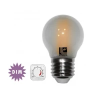 Διακοσμητική λάμπα led Ε27 6W 230V ντιμαριζόμενη 2800k θερμό λευκό φως σφαιρική G45 ματ 660lm