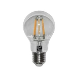 Λάμπα led filament COG Ε27 αχλάδι 6W 230V 4000k ενδιάμεσο φως 800lm δέσμης 360° με διάφανο κάλυμμα
