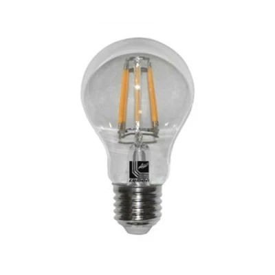 Λάμπα led filament COG Ε27 αχλάδι 6W 230V 4000k ενδιάμεσο φως 800lm δέσμης 360° με διάφανο κάλυμμα