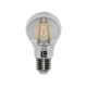 Λάμπα led filament COG Ε27 αχλάδι 6W 230V 4000k ενδιάμεσο φως 800lm δέσμης 360° με διάφανο κάλυμμα