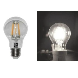 Λάμπα led filament COG Ε27 αχλάδι 8W 230V 4000k ενδιάμεσο φως δέσμης 360° 950lm με διάφανο κάλυμμα