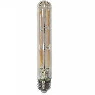 Διακοσμητική λάμπα led T30 σωλήνας E27 6W 230V ντιμαριζόμενη 4000k ενδιάμεσο λευκό φως 600lm διάφανη