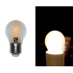 Διακοσμητική λάμπα led filament COG Ε27 6W 230V σφαιρική ματ 2800k θερμό λευκό φως 660 lumen